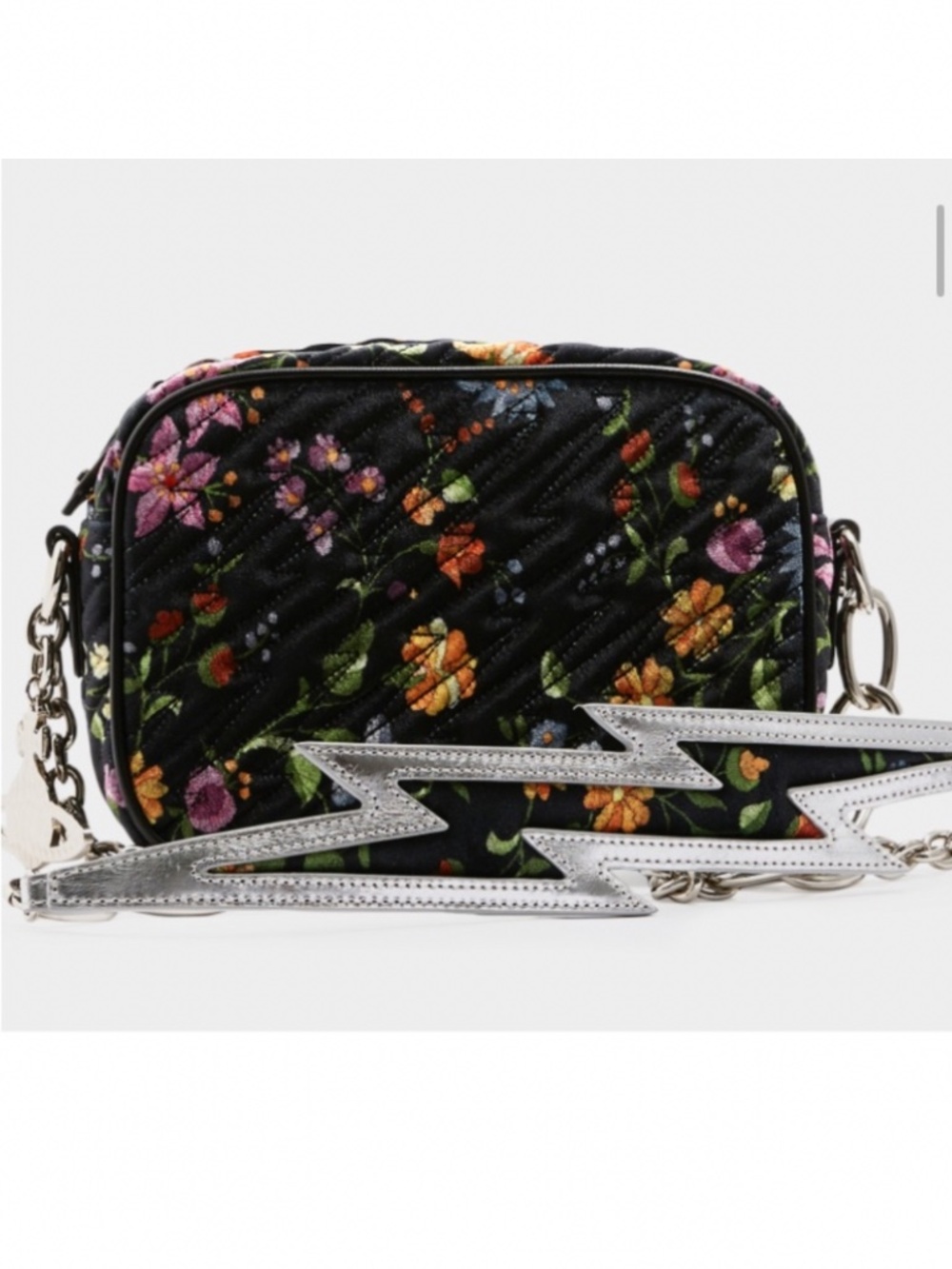 Vivienne Westwood floral crossbody with lightning bolt